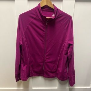 Adidas pink zip up active sweater size‎ 1X